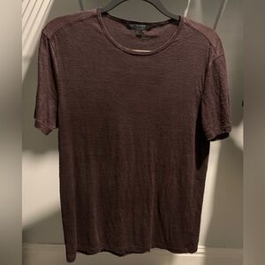 John Varvatos Dark Red Short Sleeve Tee